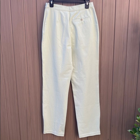 St John Sport Women's Light Green Cropped Ankle Zip Pants Medium Cotton Stretch - Picture 7 of 11